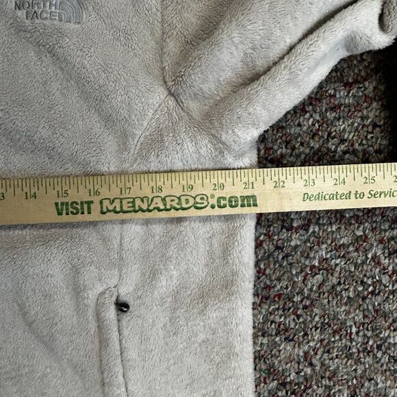 The North Face Osito Women's Off-White Plush Fleece Zip Front Jacket Size L - Picture 13 of 14